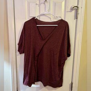 Flowy basic SHEIN top- purple and gray